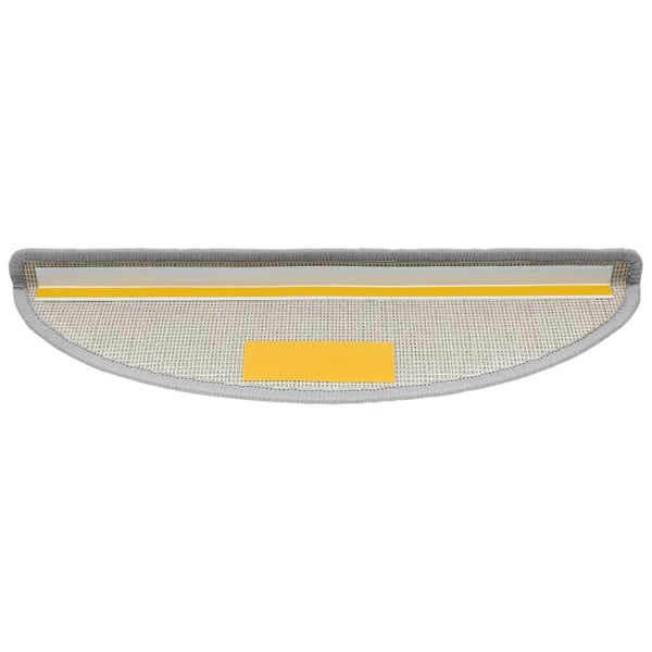 vidaXL Trappstegsmattor 15 st ljusgrå 56x17x3 cm grå