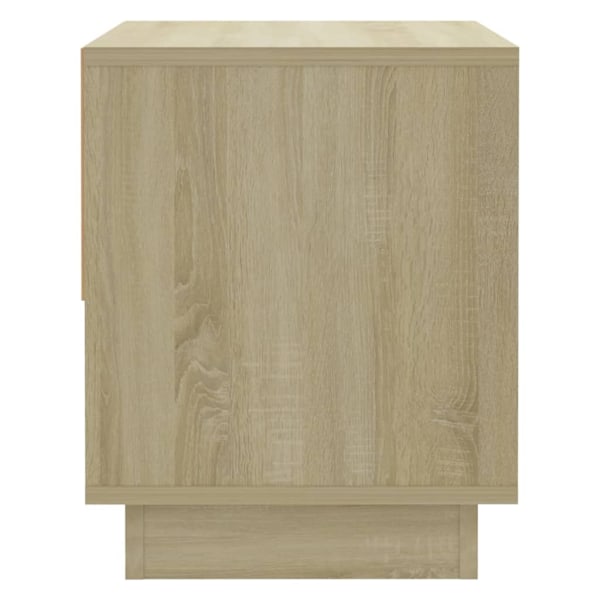 vidaXL Sängbord sonoma-ek 2 st 45x34x44 cm konstruerat trä Beige