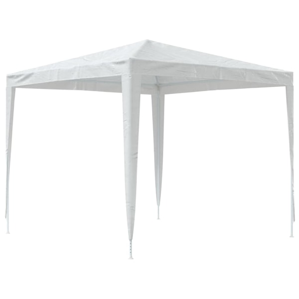 vidaXL Partytält 2,5x2,5 m vit Vit