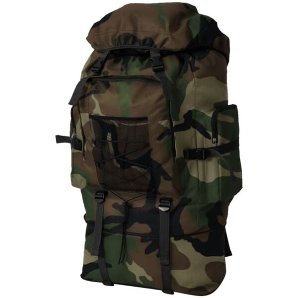 vidaXL Arméryggsäck XXL 100 L kamouflage multifärg