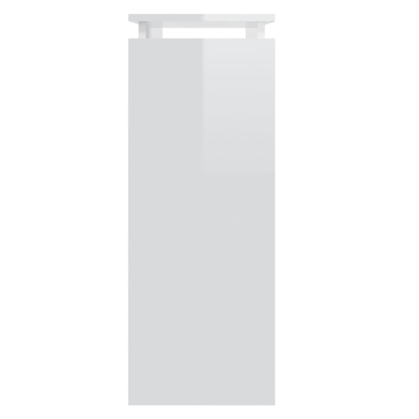 vidaXL Konsolbord vit högglans 80x30x80 cm konstruerat trä Vit
