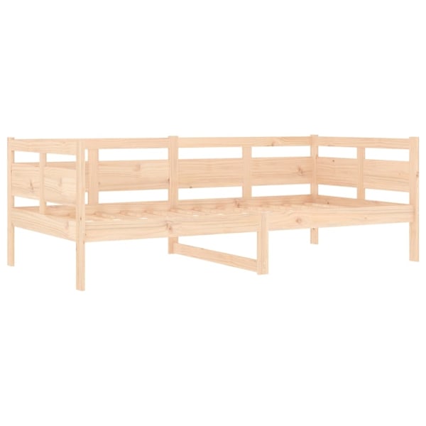 vidaXL Dagbädd massiv furu 90x190 cm Brun