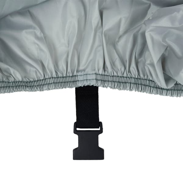 vidaXL Båtöverdrag grå 610-671 cm längd, 254 bredd Svart