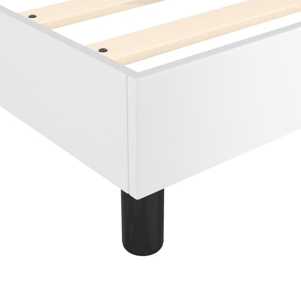 vidaXL Sängram vit 140x200 cm konstläder Vit