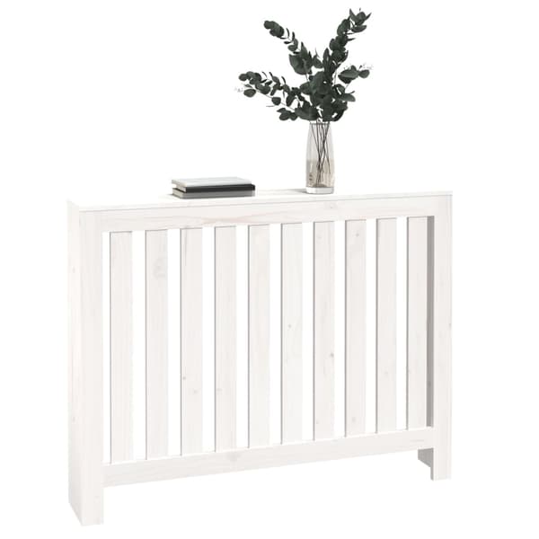 vidaXL Elementskydd Vit 108,5x19x84 cm massiv furu Vit