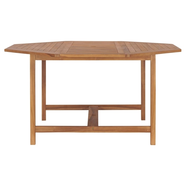 vidaXL Trädgårdsbord 150x150x75 cm massiv teak Brun