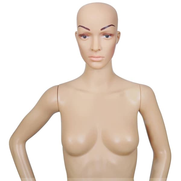 vidaXL Skyltdocka kvinna B Beige S