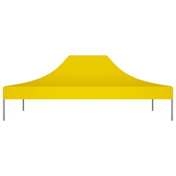 vidaXL Tak till partytält 4x3 m gul 270 g/m² Gul