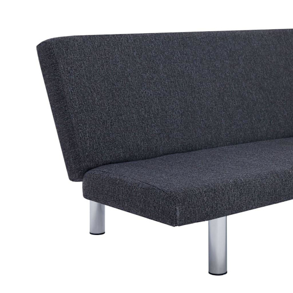 vidaXL Bäddsoffa mörkgrå polyester grå