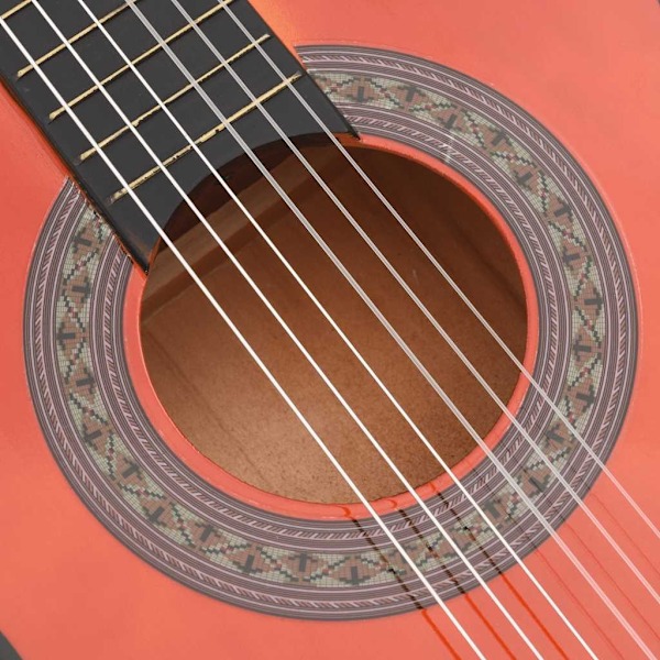 vidaXL Gitarr för nybörjare och barn klassisk 1/2 34" amerikansk lind Brun