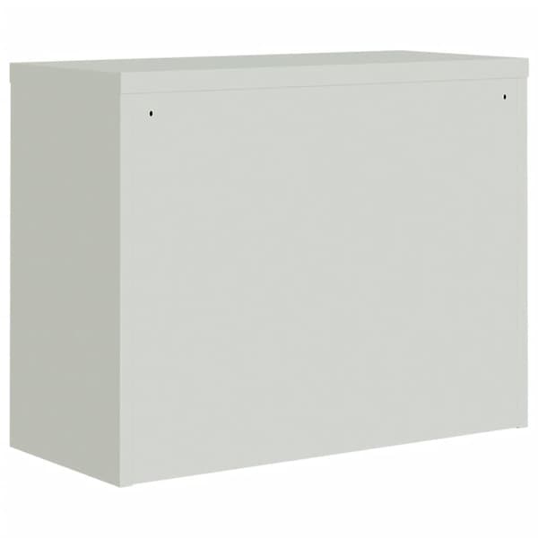 vidaXL Dokumentskåp ljusgrå och mörkgrå 90x40x70 cm stål Grå