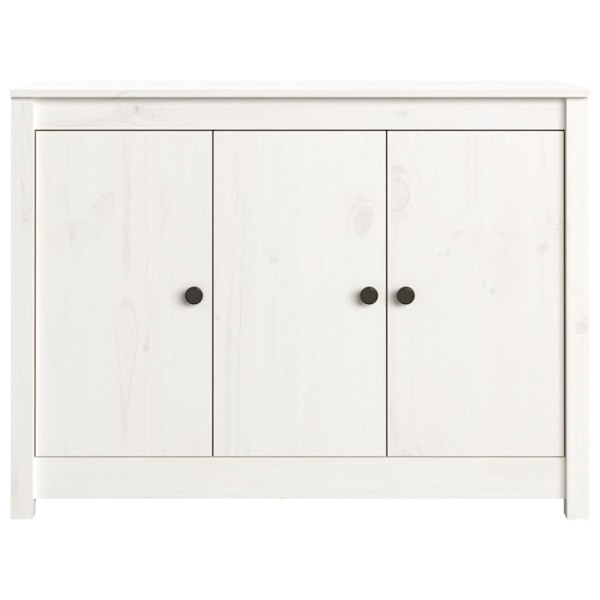 vidaXL Skänk vit 100x35x74 cm massiv furu Vit