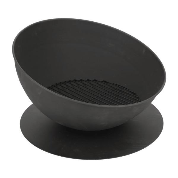Esschert Design Eldfat lutande svart Svart