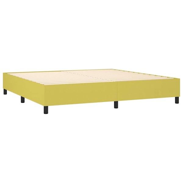 vidaXL Sängram utan madrass grön 200x200 cm tyg Grön