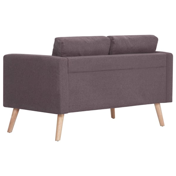 vidaXL 2-sitssoffa tyg taupe Taupe