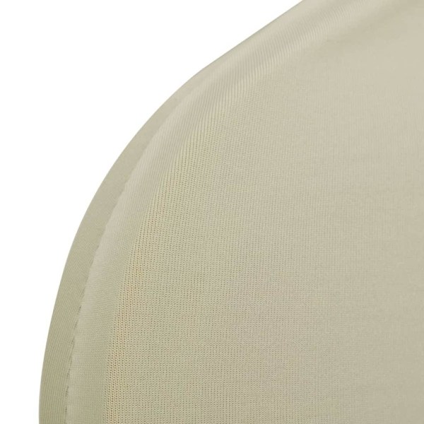 vidaXL Stolsöverdrag stretch 12 st gräddvit Creme