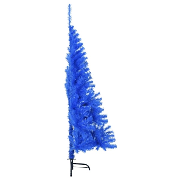 vidaXL Halv plastgran med stativ blå 120 cm PVC Blå