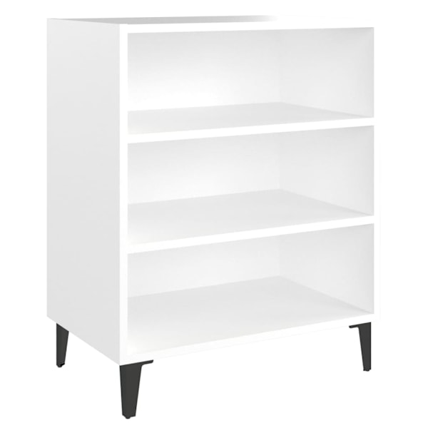 vidaXL Förvaringshylla vit 57x35x70 cm konstruerat trä Vit
