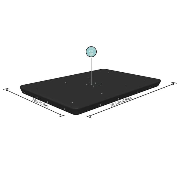Bestway Poolöverdrag Flowclear 269x179 cm Antracit