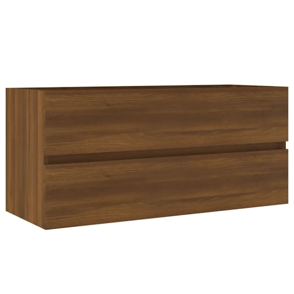 vidaXL Handfatsskåp brun ek 100x38,5x45 cm konstruerat trä Brun