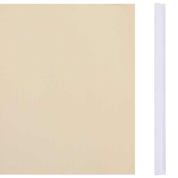 vidaXL Insynsskyddslist PVC 35x0,19 m krämfärgad Kräm