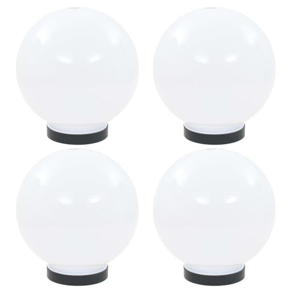 vidaXL Globlampor 4 st LED sfäriska 20 cm PMMA Vit