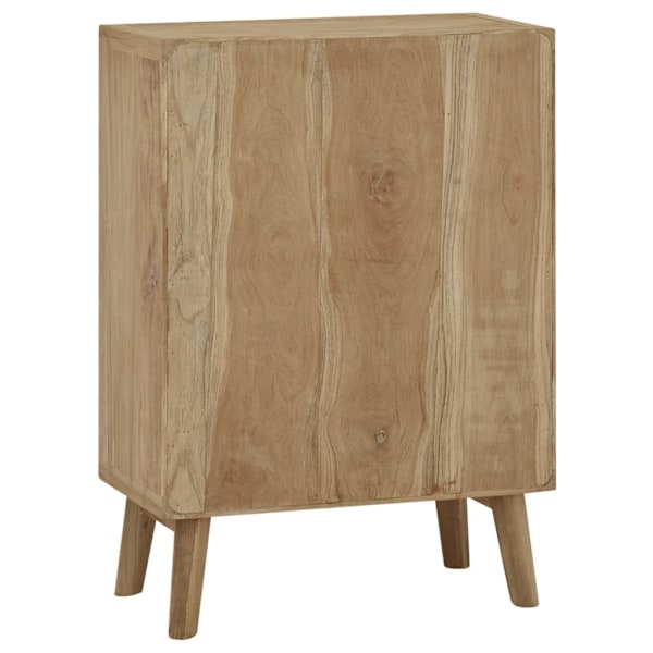 vidaXL Byrå 56x30x80 cm massiv teak Brun