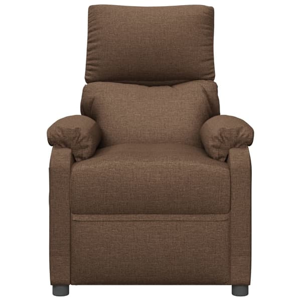 vidaXL Massagefåtölj brun tyg Brun