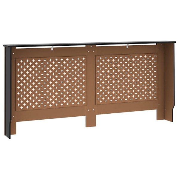 vidaXL Elementskydd svart 172x19x81,5 cm MDF Svart