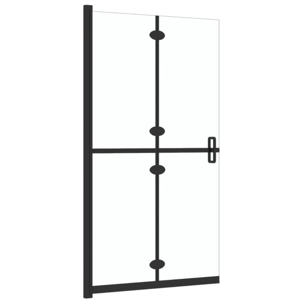 vidaXL Hopfällbar duschvägg med klart ESG-glas 80x190 cm Transparent