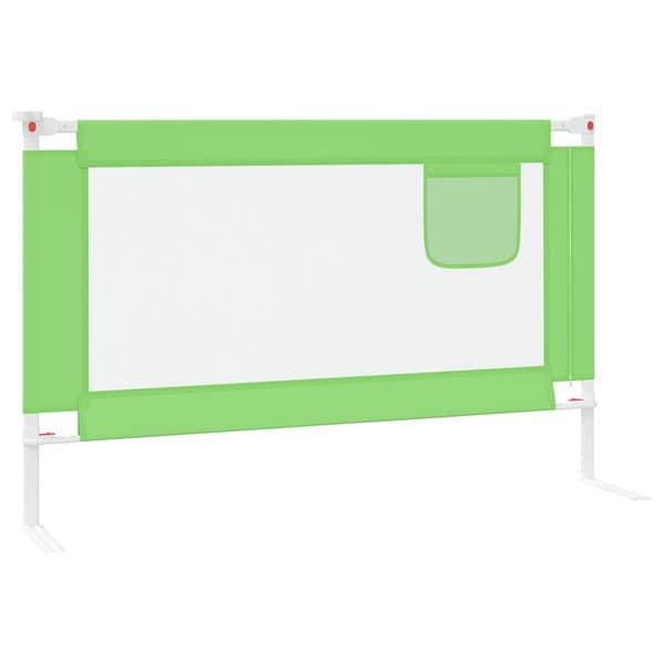 vidaXL Sängskena för barn grön 120x25 cm tyg Grön
