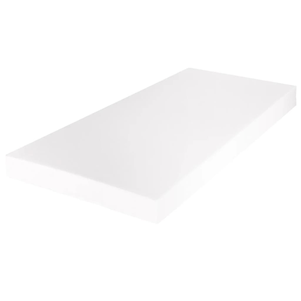 vidaXL Madrass med tvättbart överdrag 200 x 180 17 cm Vit