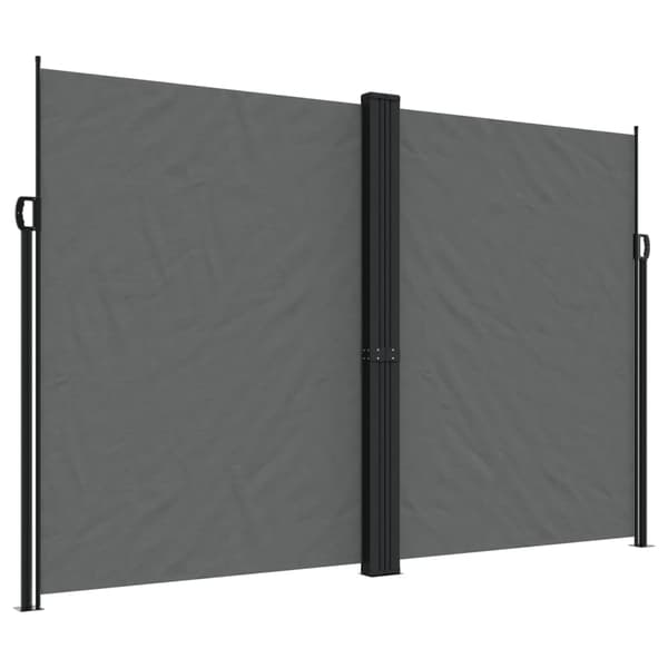 vidaXL Infällbar sidomarkis 220x600 cm antracit Antracit