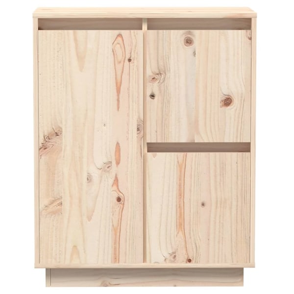 vidaXL Skänk 60x34x75 cm massiv furu Brun
