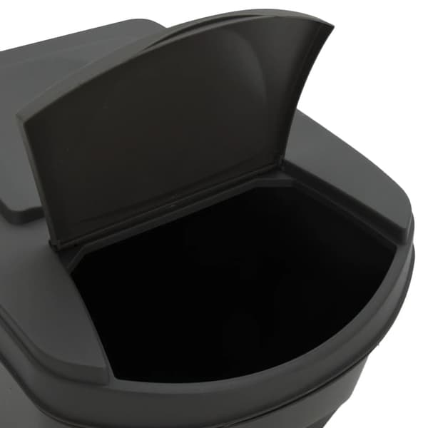 vidaXL Stapelbara soptunnor 4 st grå 100 L polypropen Grå