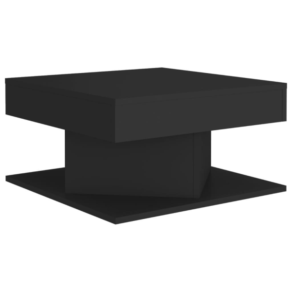 vidaXL Soffbord svart 57x57x30 cm spånskiva Svart