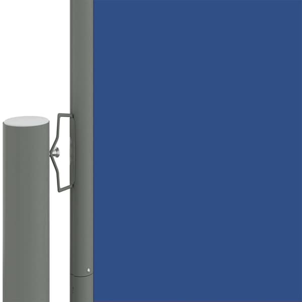 vidaXL Infällbar sidomarkis 220x1000 cm blå Blå