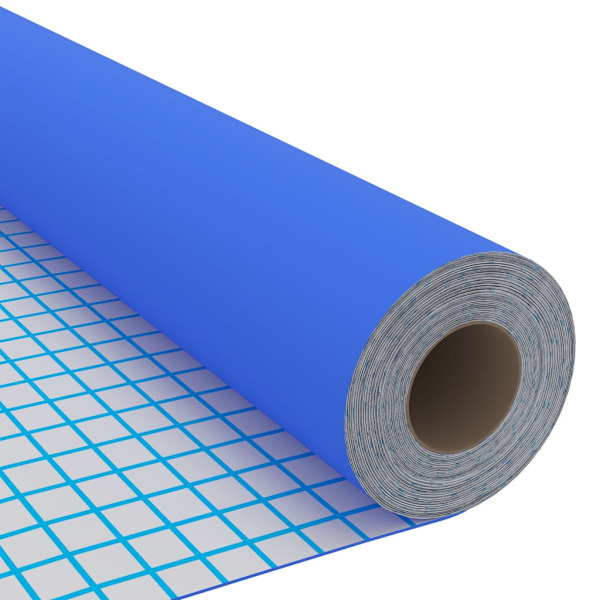 vidaXL Dekorplast blå högglans 500x90 cm PVC Blå