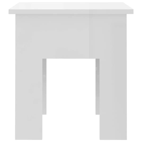 vidaXL Soffbord vit högglans 40x40x42 cm konstruerat trä Vit