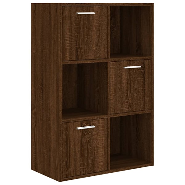 vidaXL Förvaringsskåp brun ek 60x29,5x90 cm Brun