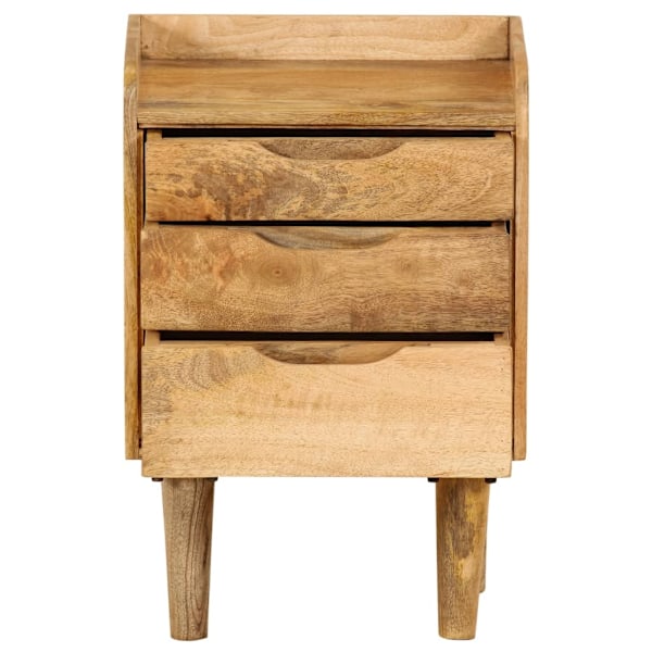 vidaXL Sängbord i massivt mangoträ 40x30x59,5 cm Brun
