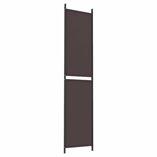 vidaXL Rumsavdelare 3 paneler 150x220 cm brun tyg Brun