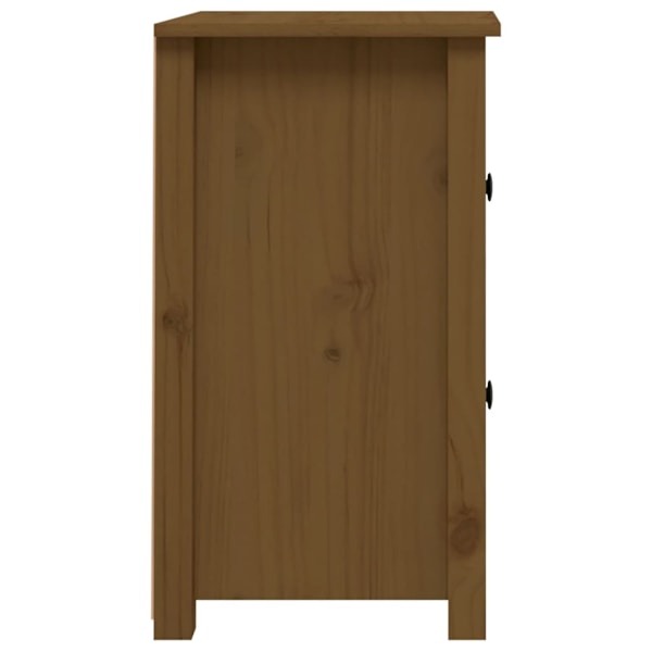 vidaXL Sängbord honungsbrun 40x35x61,5 cm massiv furu Brun