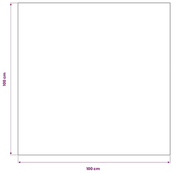 vidaXL 5 Bordsdukar Vit 100 x cm Vit