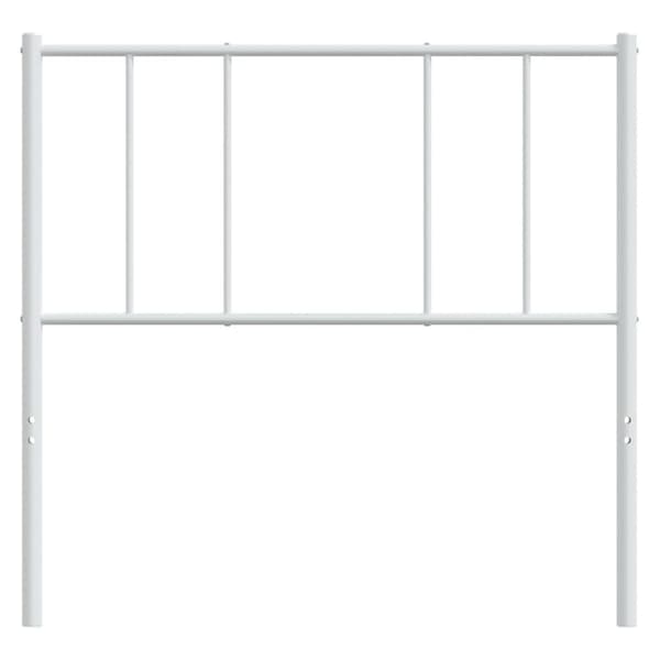 vidaXL Huvudgavel metall vit 100 cm Vit