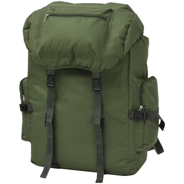 vidaXL Arméryggsäck 65 L grön Grön