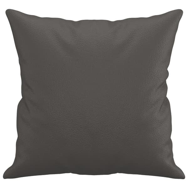 vidaXL Prydnadskuddar 2 st grå 40x40 cm konstläder Grå