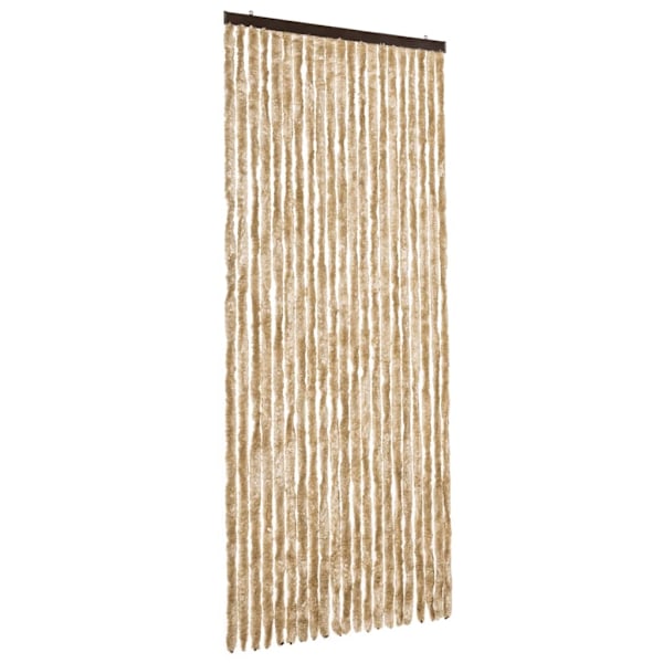vidaXL Insektsdraperi beige 90x200 cm chenille Beige