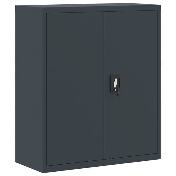 vidaXL Dokumentskåp antracit 90x40x105 cm stål Antracit