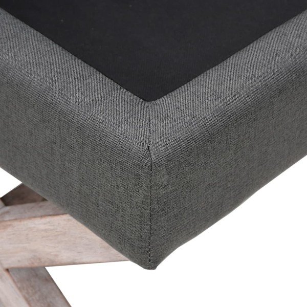 vidaXL Förvaringspall mörkgrå 45x45x49 cm tyg Grå
